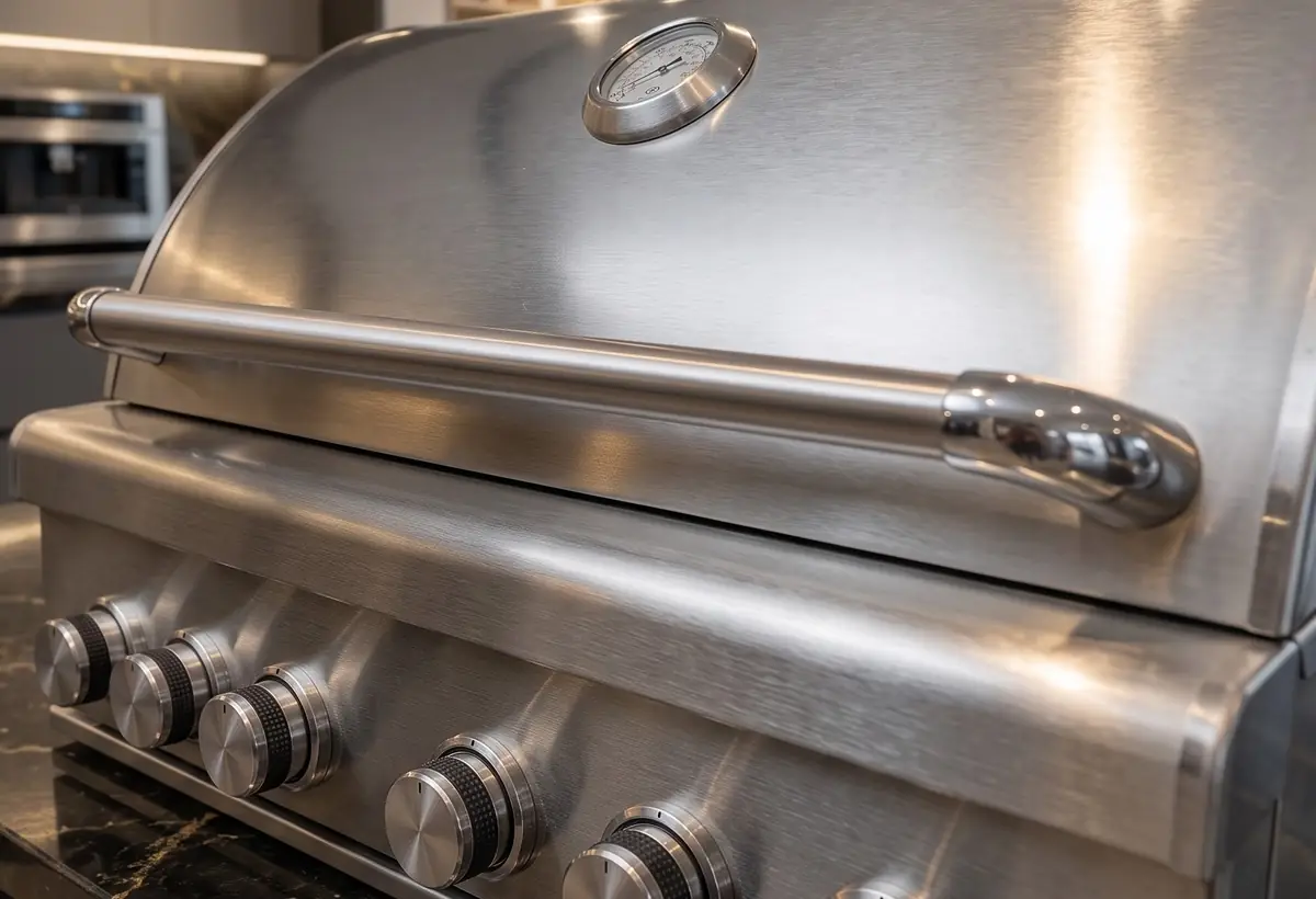 Stainless steel built-in BBQ grill · 不鏽鋼嵌入式 BBQ 烤爐